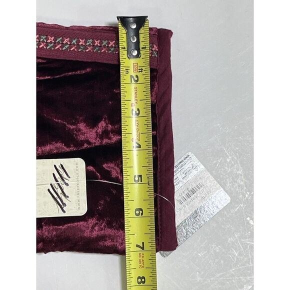 Free People x Anna Sui Rose Garden Velvet Embroidery Dolman Quilted Jacket New M - Picture 11 of 15